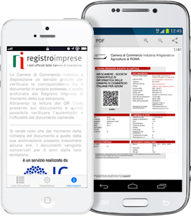 qr code italian business register